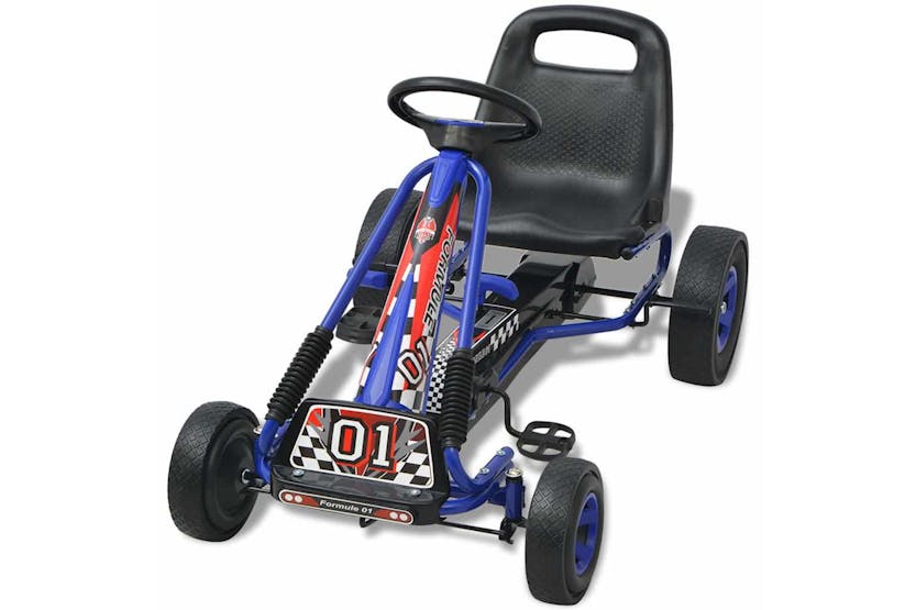Vidaxl Pedal Go Kart With Adjustable Seat Blue Vidaxl Pedal Go Kart With Adjustable Seat Blue