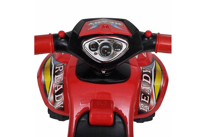 Vidaxl Red Children's Ride-on Quad with Sound and Light Vidaxl Red Children's Ride-on Quad with Sound and Light