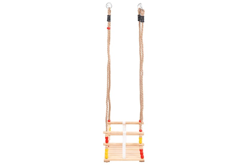 Vidaxl Baby Swing With Safety Belt Solid Pinewood Vidaxl Baby Swing With Safety Belt Solid Pinewood