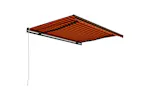 Vidaxl Manual Retractable Awning 400x300 Cm Orange And Brown Vidaxl Manual Retractable Awning 400x300 Cm Orange And Brown