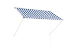 Vidaxl Retractable Awning 200x150 Cm Blue And White Vidaxl Retractable Awning 200x150 Cm Blue And White