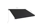 Vidaxl Manual Retractable Awning 400x300 Cm Anthracite Vidaxl Manual Retractable Awning 400x300 Cm Anthracite