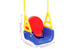 Vidaxl 3-in-1 Swing Seat For Children 29x40x39.5 Cm Polypropylene Vidaxl 3-in-1 Swing Seat For Children 29x40x39.5 Cm Polypropylene
