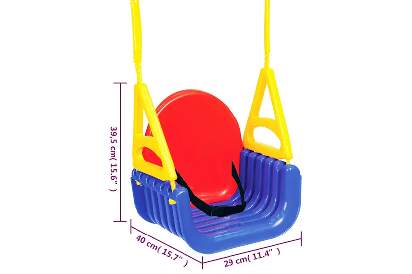 Vidaxl 3-in-1 Swing Seat For Children 29x40x39.5 Cm Polypropylene Vidaxl 3-in-1 Swing Seat For Children 29x40x39.5 Cm Polypropylene