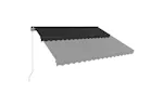 Vidaxl Manual Retractable Awning 400x300 Cm Anthracite Vidaxl Manual Retractable Awning 400x300 Cm Anthracite