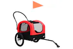 Vidaxl 2-in-1 Pet Bike Trailer & Jogging Stroller Red And Black Vidaxl 2-in-1 Pet Bike Trailer & Jogging Stroller Red And Black