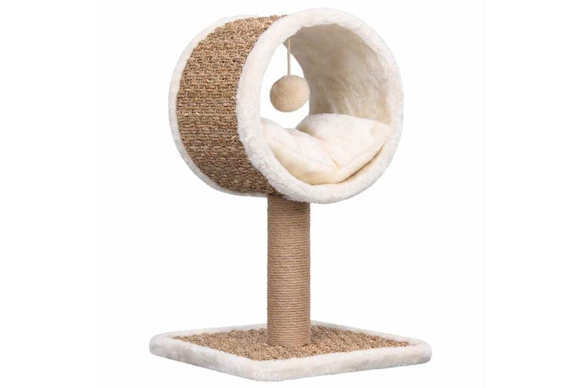 Vidaxl Cat Tree With Top Tunnel And Toy 56 Cm Seagrass Vidaxl Cat Tree With Top Tunnel And Toy 56 Cm Seagrass