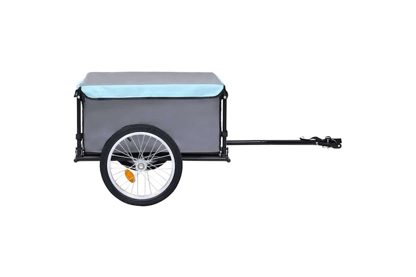 Vidaxl Bike Trailer Black And Blue 65 Kg Vidaxl Bike Trailer Black And Blue 65 Kg
