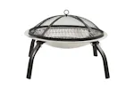 Vidaxl 2-in-1 Fire Pit And Bbq With Poker 56x56x49 Cm Stainless Steel Vidaxl 2-in-1 Fire Pit And Bbq With Poker 56x56x49 Cm Stainless Steel