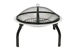 Vidaxl 2-in-1 Fire Pit And Bbq With Poker 56x56x49 Cm Stainless Steel Vidaxl 2-in-1 Fire Pit And Bbq With Poker 56x56x49 Cm Stainless Steel