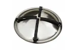 Vidaxl 2-in-1 Fire Pit And Bbq With Poker 56x56x49 Cm Stainless Steel Vidaxl 2-in-1 Fire Pit And Bbq With Poker 56x56x49 Cm Stainless Steel