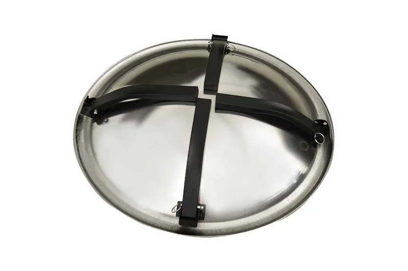 Vidaxl 2-in-1 Fire Pit And Bbq With Poker 56x56x49 Cm Stainless Steel Vidaxl 2-in-1 Fire Pit And Bbq With Poker 56x56x49 Cm Stainless Steel