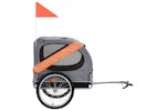 Vidaxl Pet Bike Trailer Orange And Grey Vidaxl Pet Bike Trailer Orange And Grey