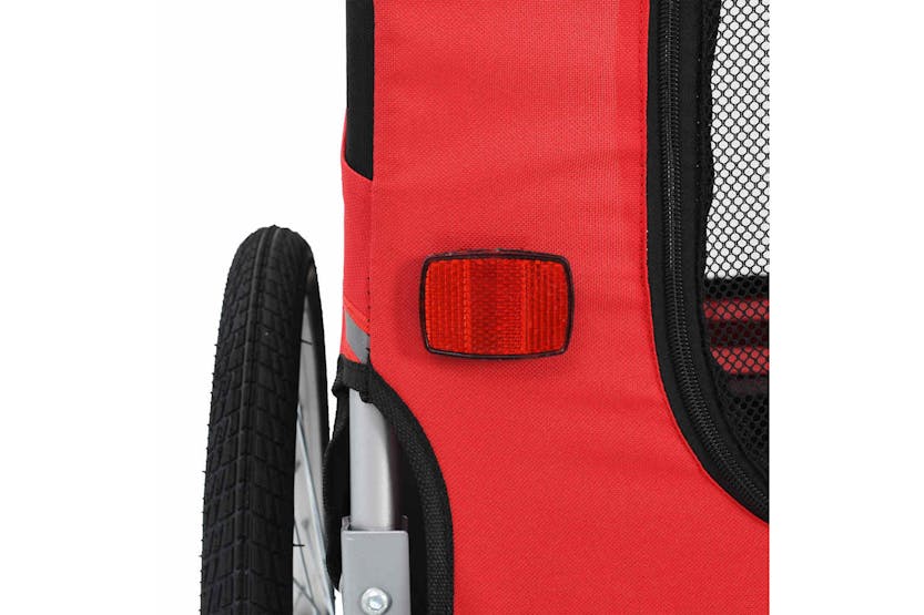 Vidaxl Pet Bike Trailer Red And Black Vidaxl Pet Bike Trailer Red And Black