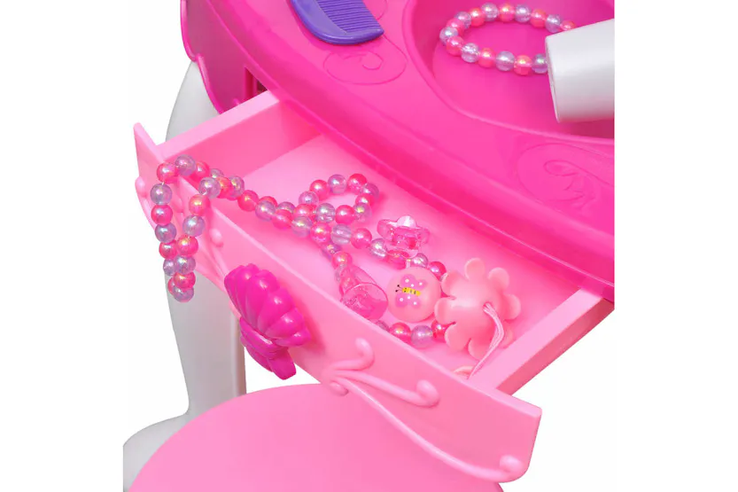 Vidaxl 3-mirror Kids' Playroom Standing Toy Vanity Table With Light/sound Vidaxl 3-mirror Kids' Playroom Standing Toy Vanity Table With Light/sound