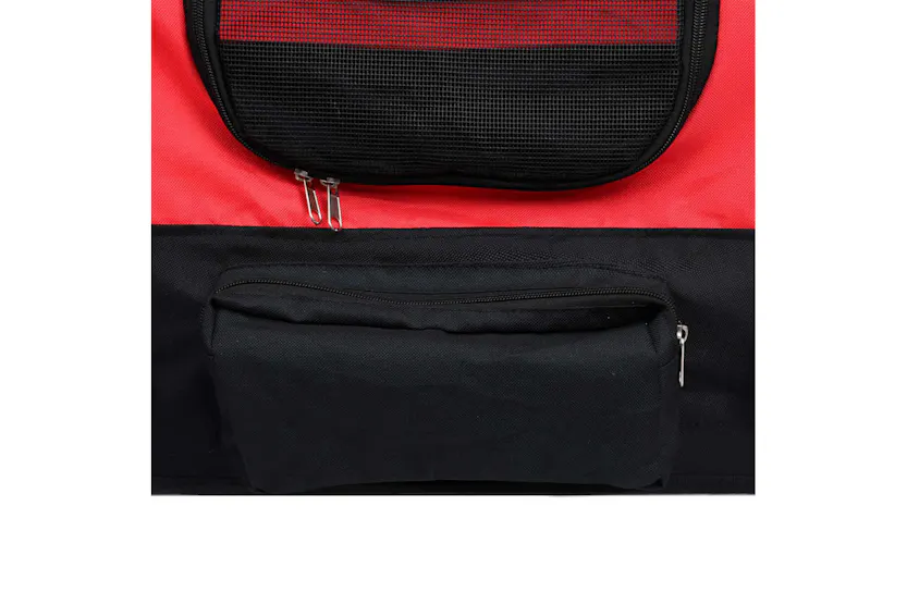 Vidaxl 2-in-1 Pet Bike Trailer & Jogging Stroller Red And Black Vidaxl 2-in-1 Pet Bike Trailer & Jogging Stroller Red And Black