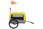 Vidaxl 2-in-1 Pet Bike Trailer & Jogging Stroller Yellow And Grey Vidaxl 2-in-1 Pet Bike Trailer & Jogging Stroller Yellow And Grey