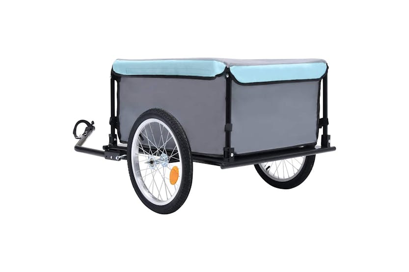 Vidaxl Bike Trailer Black And Blue 65 Kg Vidaxl Bike Trailer Black And Blue 65 Kg