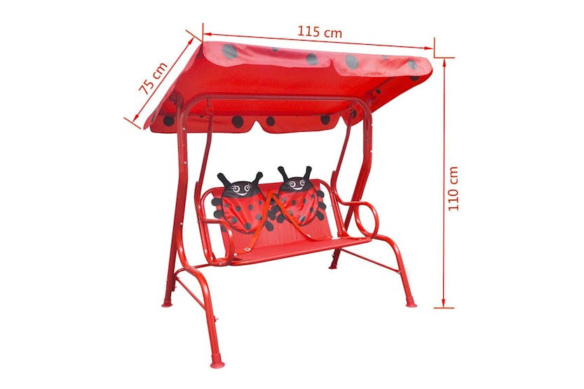 Vidaxl Kids Swing Seat Red Vidaxl Kids Swing Seat Red