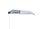 Vidaxl Manual Retractable Awning 400x300 Cm Blue And White Vidaxl Manual Retractable Awning 400x300 Cm Blue And White