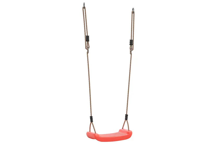 Vidaxl Outdoor Swing Seat For Kids Single With Adjustable Rope Red Vidaxl Outdoor Swing Seat For Kids Single With Adjustable Rope Red