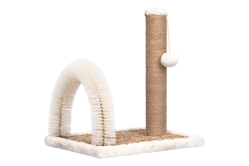 Vidaxl Cat Tree With Arch Grooming Brush And Scratch Post Vidaxl Cat Tree With Arch Grooming Brush And Scratch Post
