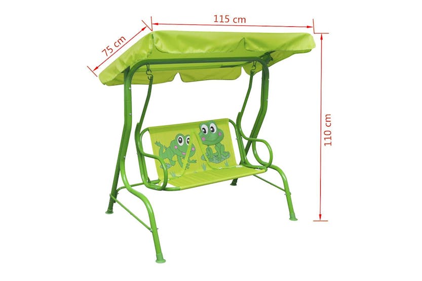 Vidaxl Kids Swing Seat Green Vidaxl Kids Swing Seat Green