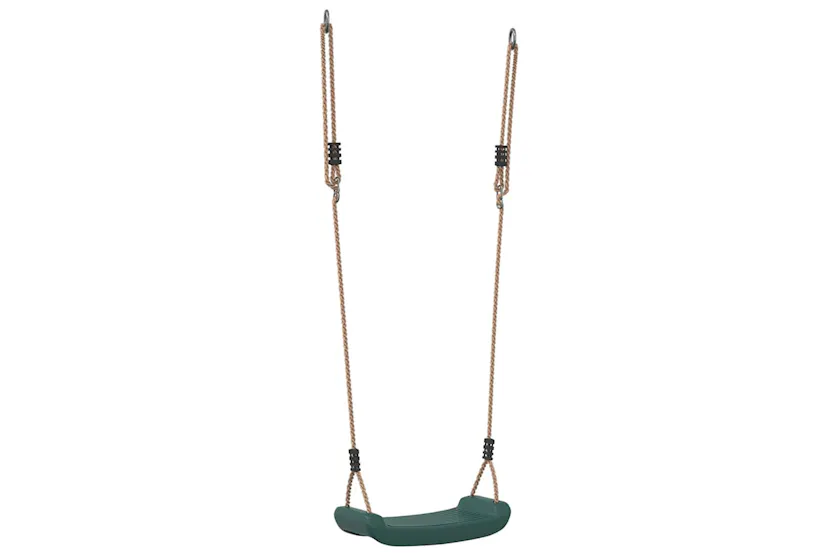 Vidaxl Outdoor Swing Seat For Kids Single With Adjustable Rope Green Vidaxl Outdoor Swing Seat For Kids Single With Adjustable Rope Green
