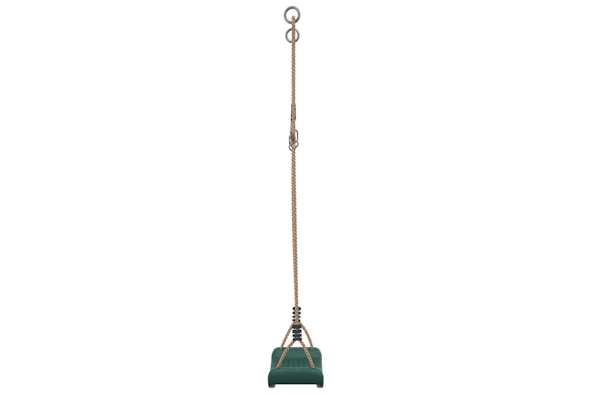 Vidaxl Outdoor Swing Seat For Kids Single With Adjustable Rope Green Vidaxl Outdoor Swing Seat For Kids Single With Adjustable Rope Green