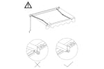 Vidaxl Manual Retractable Awning 400x300 Cm Cream Vidaxl Manual Retractable Awning 400x300 Cm Cream