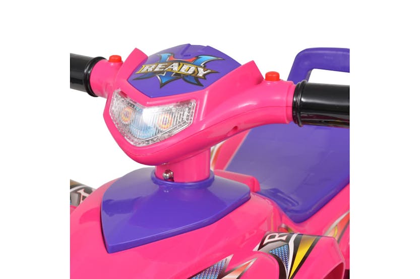 Vidaxl Children's Ride-on Atv with Sound and Light Pink and Purple Vidaxl Children's Ride-on Atv with Sound and Light Pink and Purple