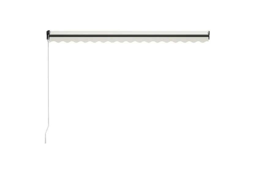 Vidaxl Manual Retractable Awning With Led 400x300 Cm Cream Vidaxl Manual Retractable Awning With Led 400x300 Cm Cream