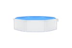 Vidaxl Swimming Pool With Steel Wall Round 550x120 Cm White Vidaxl Swimming Pool With Steel Wall Round 550x120 Cm White