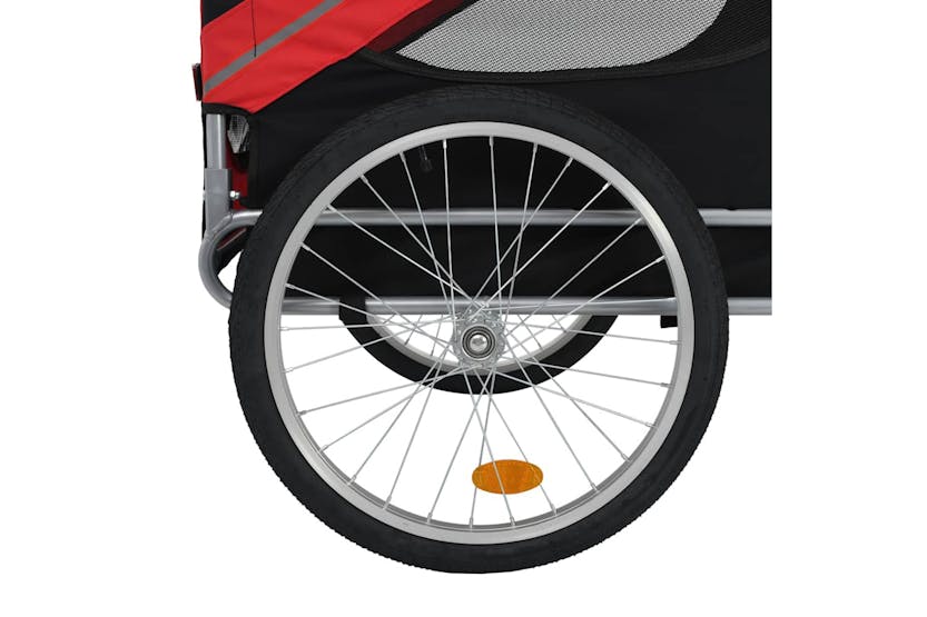 Vidaxl Pet Bike Trailer Red And Black Vidaxl Pet Bike Trailer Red And Black