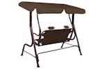 Vidaxl Kids Swing Bench Brown 115x75x110 Cm Fabric Vidaxl Kids Swing Bench Brown 115x75x110 Cm Fabric