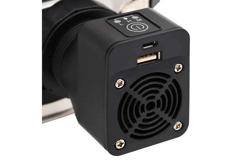 Vidaxl Wood Stove With Usb Fan Silver 35.5x26x28 Cm Stainless Steel Vidaxl Wood Stove With Usb Fan Silver 35.5x26x28 Cm Stainless Steel