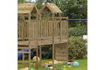 Vidaxl Play Tower With Rockwall 53x110.5x214 Cm Impregnated Wood Pine Vidaxl Play Tower With Rockwall 53x110.5x214 Cm Impregnated Wood Pine