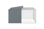 Vidaxl Dog House With Run Anthracite 153x194x110 Cm Galvanised Steel Vidaxl Dog House With Run Anthracite 153x194x110 Cm Galvanised Steel