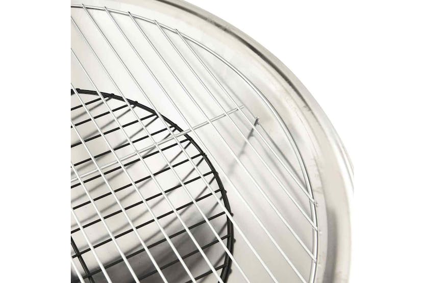 Vidaxl 2-in-1 Fire Pit And Bbq With Poker 56x56x49 Cm Stainless Steel Vidaxl 2-in-1 Fire Pit And Bbq With Poker 56x56x49 Cm Stainless Steel