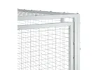 Vidaxl Dog House With Run Anthracite 153x396x110 Cm Galvanised Steel Vidaxl Dog House With Run Anthracite 153x396x110 Cm Galvanised Steel