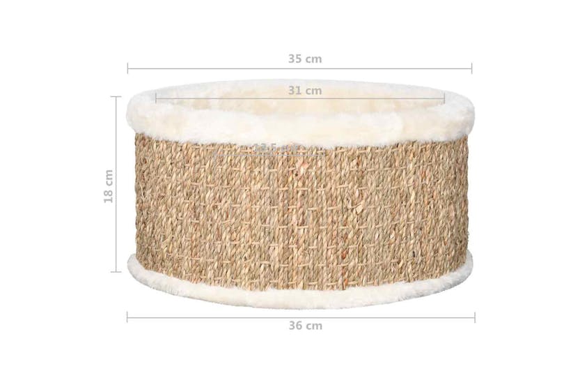 Vidaxl Round Cat Basket 36 Cm Seagrass Vidaxl Round Cat Basket 36 Cm Seagrass