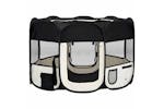 Vidaxl Foldable Dog Playpen With Carrying Bag Black 110x110x58 Cm Vidaxl Foldable Dog Playpen With Carrying Bag Black 110x110x58 Cm