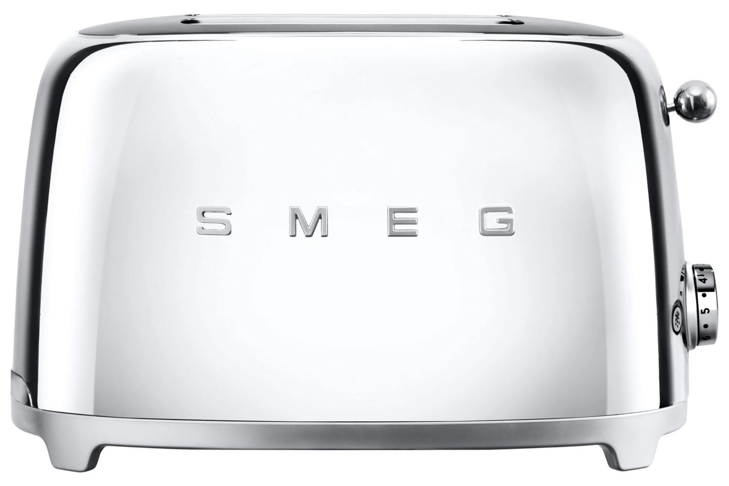 Smeg 50's Retro Style Aesthetic 2 Slice Toaster | TSF01SSUK | Stainless Steel