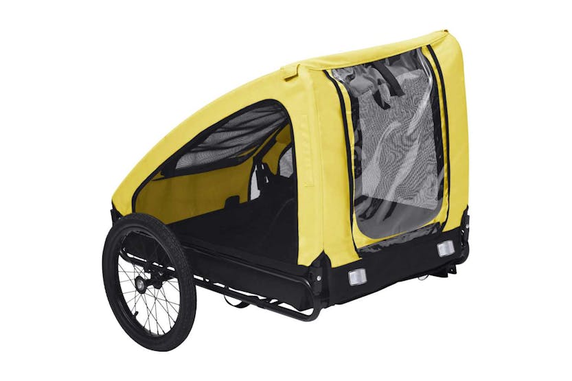 Vidaxl Pet Bike Trailer Yellow And Black Vidaxl Pet Bike Trailer Yellow And Black
