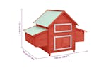 Vidaxl Chicken Coop Red And White 150x96x110 Cm Solid Firwood Vidaxl Chicken Coop Red And White 150x96x110 Cm Solid Firwood