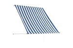 Vidaxl Retractable Awning 150x150 Cm Blue And White Vidaxl Retractable Awning 150x150 Cm Blue And White