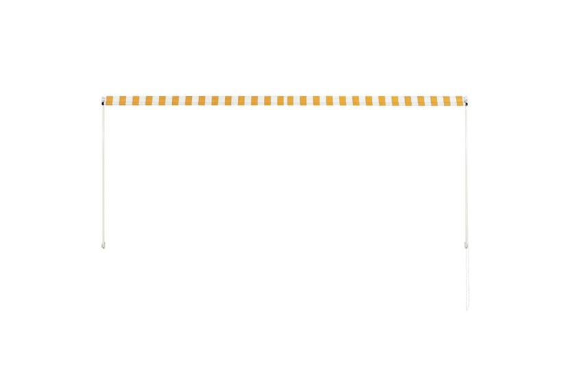 Vidaxl Retractable Awning 300x150 Cm Yellow And White Vidaxl Retractable Awning 300x150 Cm Yellow And White