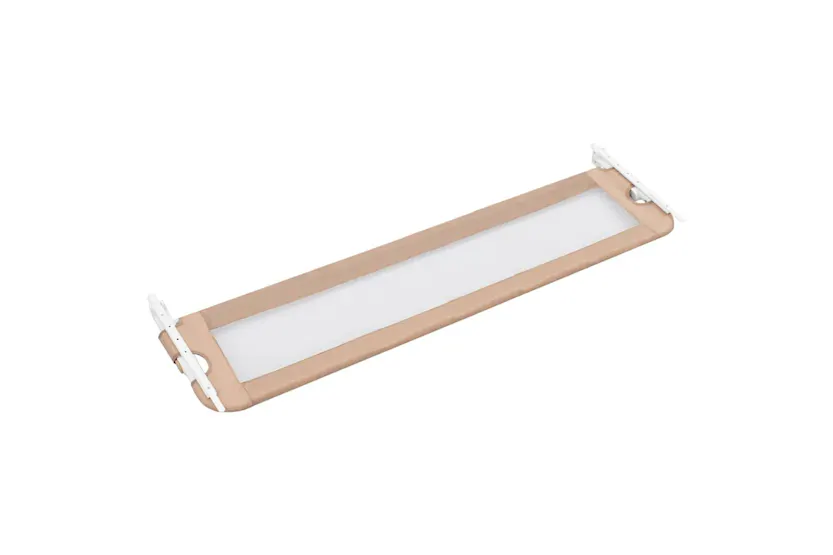 Vidaxl Toddler Safety Bed Rail Taupe 180x42 Cm Polyester Vidaxl Toddler Safety Bed Rail Taupe 180x42 Cm Polyester