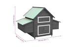 Vidaxl Chicken Coop Grey And White 150x96x110 Cm Solid Firwood Vidaxl Chicken Coop Grey And White 150x96x110 Cm Solid Firwood