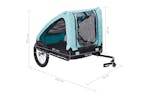 Vidaxl Pet Bike Trailer Blue And Black Vidaxl Pet Bike Trailer Blue And Black